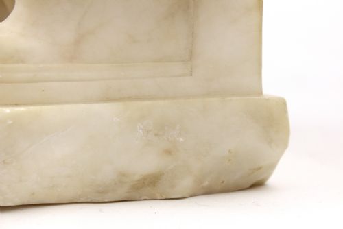 A 19TH CENTURY MARBLE SCULPTURE MODELLED AS A SEATED MAIDEN - ADDITIONAL PHOTO 4
