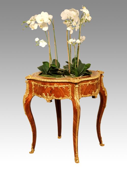 an exceptional late 19th century kingwood and ormolu mounted jardinire - CATEGORY: ANTIQUE TABLES - DATED 1880