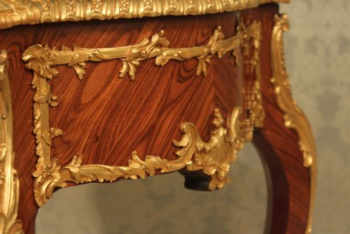AN EXCEPTIONAL LATE 19TH CENTURY KINGWOOD AND ORMOLU MOUNTED JARDINIRE - ADDITIONAL PHOTO 5