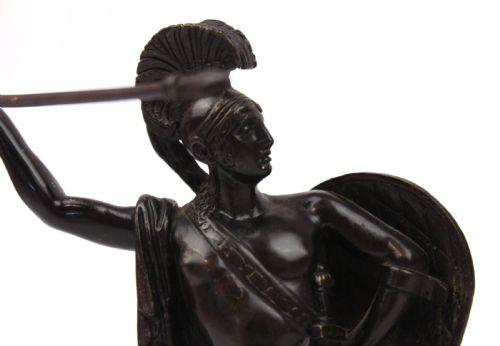 A PAIR OF 19TH CENTURY GLADIATOR BRONZES - ADDITIONAL PHOTO 3