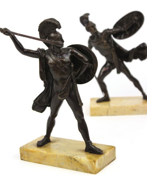 A PAIR OF 19TH CENTURY GLADIATOR BRONZES - ADDITIONAL PHOTO 7