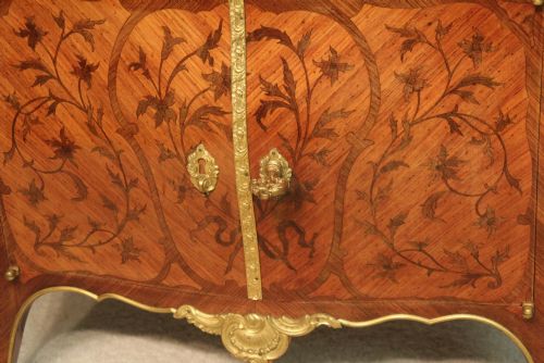 AN EARLY 20TH CENTURY KINGWOOD AND ORMOLU MOUNTED TABLE TOP COMMODE - ADDITIONAL PHOTO 3