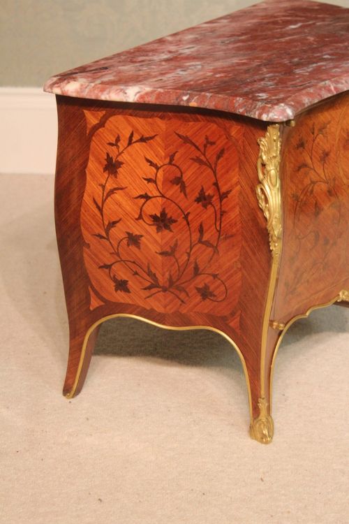 AN EARLY 20TH CENTURY KINGWOOD AND ORMOLU MOUNTED TABLE TOP COMMODE - ADDITIONAL PHOTO 6