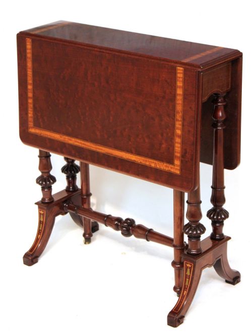 a lovely victorian mahogany plum pudding baby sutherland table - CATEGORY: ANTIQUE TABLES - DATED VICTORIAN