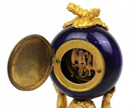 A 19TH CENTURY CHERUB MANTEL CLOCK - ADDITIONAL PHOTO 3