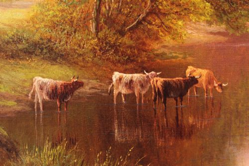 WILLIAM MELLOR 1851 1931 OIL ON CANVAS - ADDITIONAL PHOTO 1