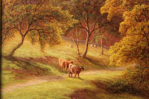 WILLIAM MELLOR 1851 1931 OIL ON CANVAS - ADDITIONAL PHOTO 4