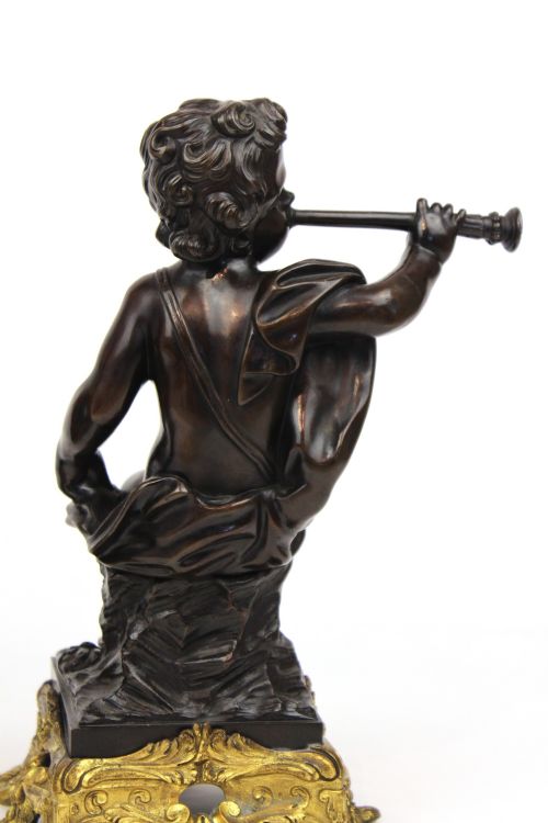 A PAIR OF 19TH CENTURY BRONZE CHERUBS - ADDITIONAL PHOTO 5
