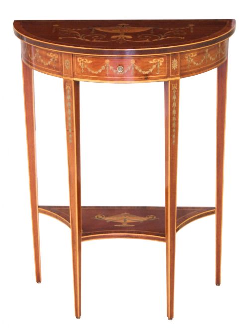 a fine quality late victorian mahogany edwards roberts console table - CATEGORY: ANTIQUE TABLES - DATED VICTORIAN