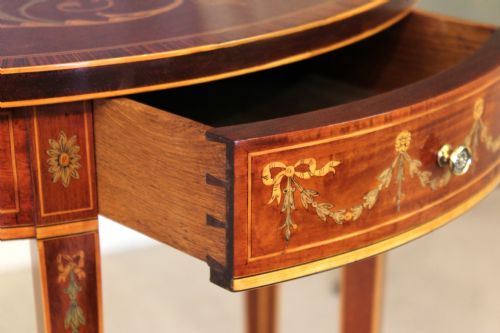 A FINE QUALITY LATE VICTORIAN MAHOGANY EDWARDS ROBERTS CONSOLE TABLE - ADDITIONAL PHOTO 4
