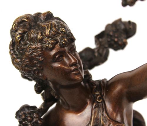 HYPPOLITE FRANCOIS MOREAU 18321927 BRONZE FIGURAL SCULPTURE - ADDITIONAL PHOTO 1