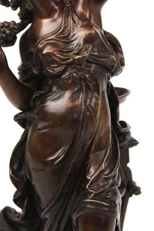 HYPPOLITE FRANCOIS MOREAU 18321927 BRONZE FIGURAL SCULPTURE - ADDITIONAL PHOTO 4