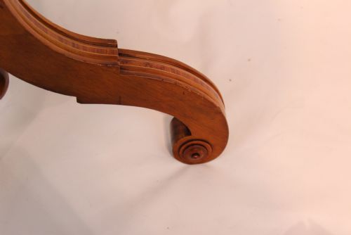 A FINE VICTORIAN BURR WALNUT INLAID REVOLVING LIBRARY TABLE - ADDITIONAL PHOTO 3