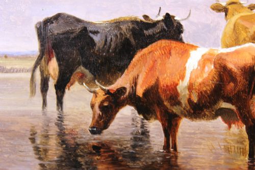 THOMAS SIDNEY COOPER OIL ON CANVAS 1803 1902 - ADDITIONAL PHOTO 2