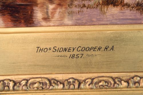 THOMAS SIDNEY COOPER OIL ON CANVAS 1803 1902 - ADDITIONAL PHOTO 3