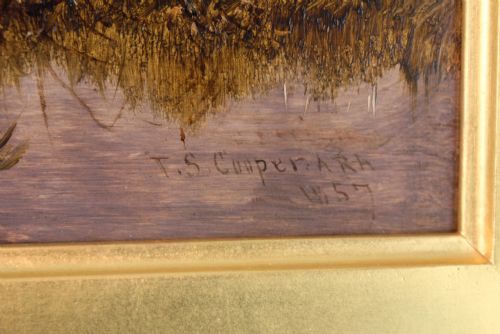 THOMAS SIDNEY COOPER OIL ON CANVAS 1803 1902 - ADDITIONAL PHOTO 5
