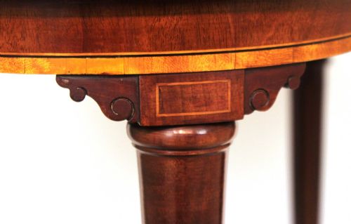 AN ELEGANT VICTORIAN MAHOGANY KIDNEY SHAPED SIDE TABLE - ADDITIONAL PHOTO 2