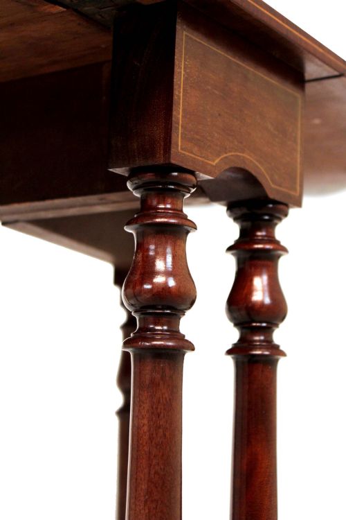A LOVELY VICTORIAN MAHOGANY PLUM PUDDING BABY SUTHERLAND TABLE - ADDITIONAL PHOTO 7
