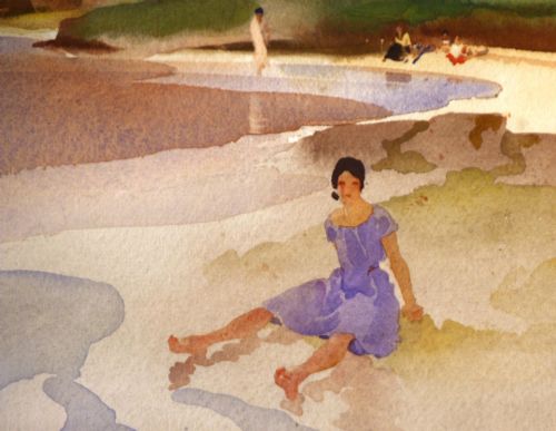 SIR WILLIAM RUSSELL FLINT 1880 1969 WATERCOLOUR - ADDITIONAL PHOTO 5