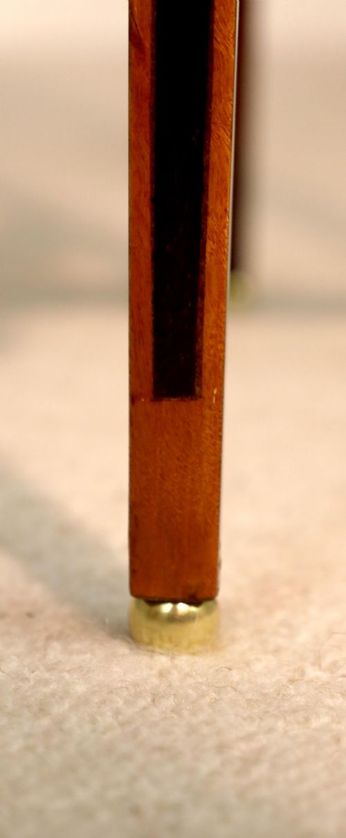 A FINE INLAID MAHOGANY VICTORIAN KETTLE STAND - ADDITIONAL PHOTO 6
