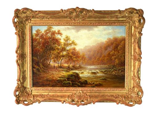william mellor 1851 1931 oil on canvas - CATEGORY: ANTIQUE ART - DATED 1900