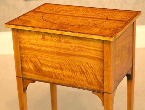 THE QUALITY EDWARDIAN SATINWOOD INLAID SIDE TABLE - ADDITIONAL PHOTO 2