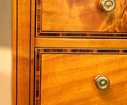 THE QUALITY EDWARDIAN SATINWOOD INLAID SIDE TABLE - ADDITIONAL PHOTO 3
