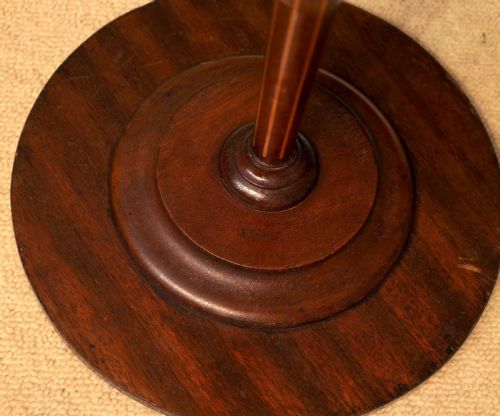 A FINE VICTORIAN MAHOGANY INLAID WINE TABLE - ADDITIONAL PHOTO 2