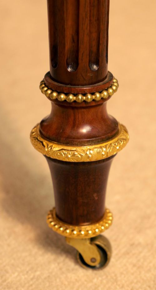 EXHIBITION QUALITY VICTORIAN BURR WALNUT INLAID ORMOLU CARD TABLE - ADDITIONAL PHOTO 8