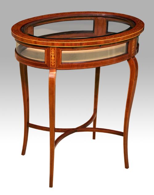 a fine quality late victorian oval bijouterie table - CATEGORY: ANTIQUE TABLES - DATED VICTORIAN