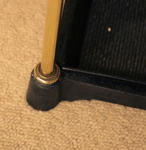 A QUALITY EDWARDIAN BRASS STICK STAND - ADDITIONAL PHOTO 2
