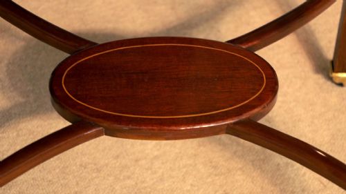 A QUALITY PAIR OF VICTORIAN MAHOGANY INLAID DROP LEAF SIDE TABLES - ADDITIONAL PHOTO 1