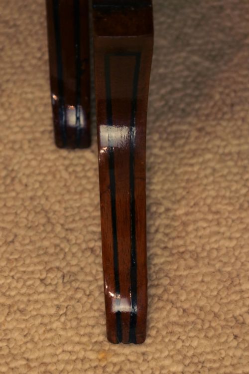 A QUALITY LATE VICTORIAN MAHOGANY INLAID QUARTETO TABLES - ADDITIONAL PHOTO 4