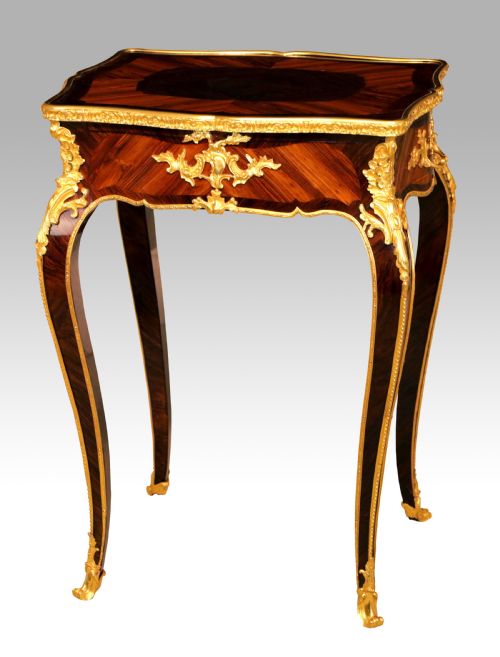 an exceptional quality late 19th century rosewood small writing table - CATEGORY: ANTIQUE TABLES - DATED 19TH CENTURY