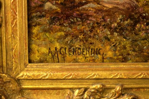 ALFRED AUGUSTUS GLENDENING SR 1840 1921 OIL ON CANVAS - ADDITIONAL PHOTO 3