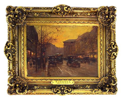 edouard leon cortes 1882 1969 oil on board - CATEGORY: ANTIQUE ART - DATED 1920