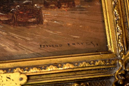 EDOUARD LEON CORTES 1882 1969 OIL ON BOARD - ADDITIONAL PHOTO 1