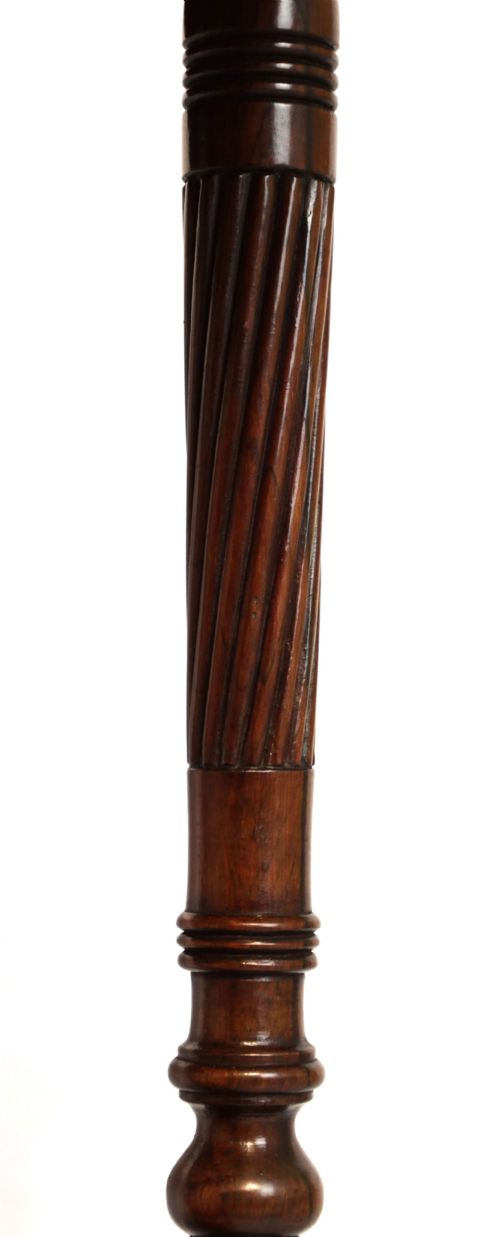 A VICTORIAN ROSEWOOD MARQUETRY TRIANGULAR DROPLEAF OCCASIONAL TABLE - ADDITIONAL PHOTO 5