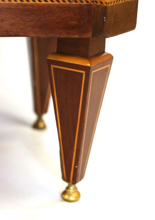 A VICTORIAN FINE QUALITY MAHOGANY INLAID STANDING OPEN BOOKCASE - ADDITIONAL PHOTO 1