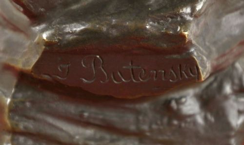 JULES LEON BUTENSKY 18711947 A FINE PATINATED BRONZE - ADDITIONAL PHOTO 4