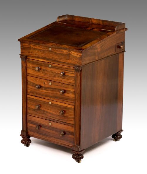 a fine william iv rosewood daveport - CATEGORY: ANTIQUE DESKS - DATED GEORGIAN