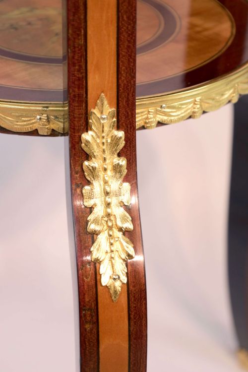 EDWARDS ROBERTS QUALITY PAIR OF INLAID AND ORMOLU MOUNTED TABLES - ADDITIONAL PHOTO 7