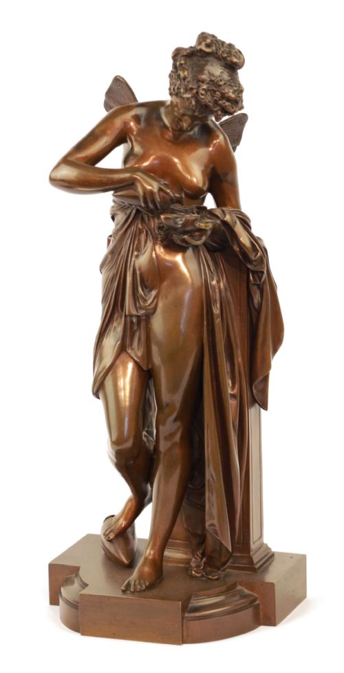 after acarrierbelleuse 18241887 bronze sculpture - CATEGORY: ANTIQUE SCULPTURES - DATED 1860