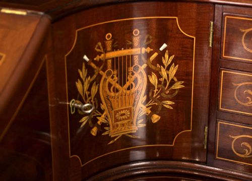 AN EXHIBITION QUALITY VICTORIAN INLAID MAHOGANY CARLTON HOUSE DESK - ADDITIONAL PHOTO 7