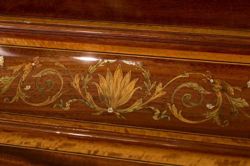 A BEAUTIFUL LATE VICTORIAN MAHOGANY CYLINDER DESK - ADDITIONAL PHOTO 8