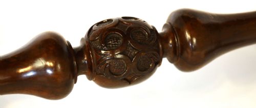 THE QUALITY VICTORIAN BURRWALNUT INLAID STRETCHER TABLE - ADDITIONAL PHOTO 4