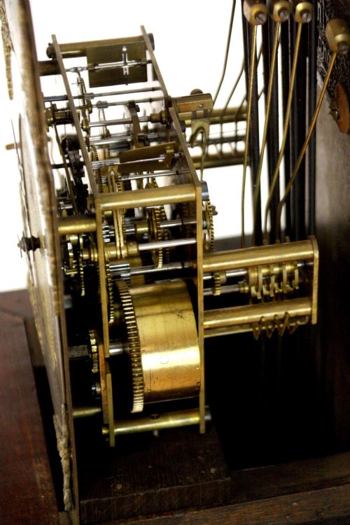 A QUALITY LATE 19TH C MAHOGANY CHIPPENDALE GRAND DAUGHTER CLOCK - ADDITIONAL PHOTO 6