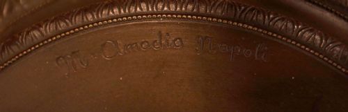 A FINE GRAND TOUR PATINATED BRONZE FIGURE OF NARCISSUS SIGNED M AMODIO NAPOLI - ADDITIONAL PHOTO 5