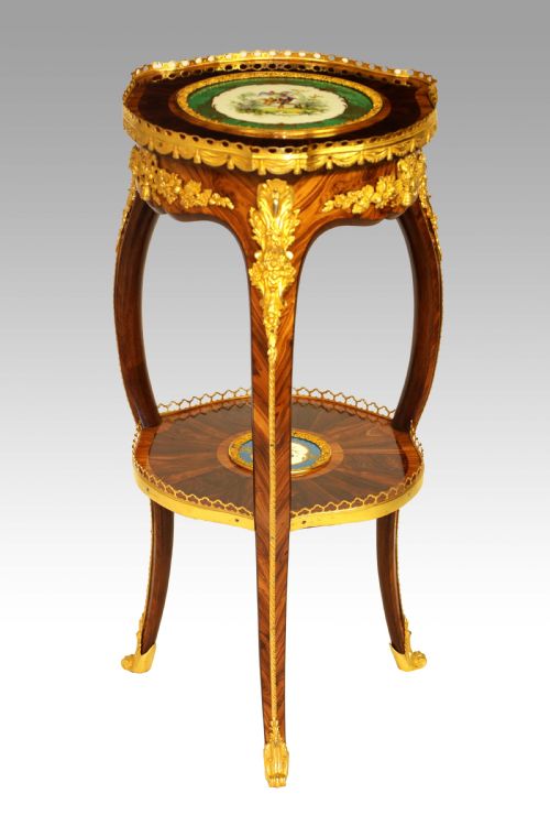 a fine victorian kingwood sevres and ormolu mounted occasional table - CATEGORY: ANTIQUE FURNITURE - DATED VICTORIAN