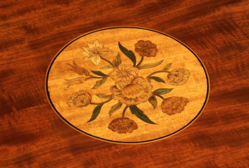 A FINE VICTORIAN INLAID MAHOGANY CIRCULAR TRIPOD OCCASIONAL TABLE - ADDITIONAL PHOTO 1